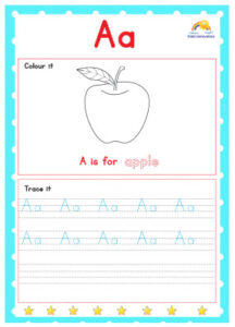 Kindergarten letter tracing worksheets