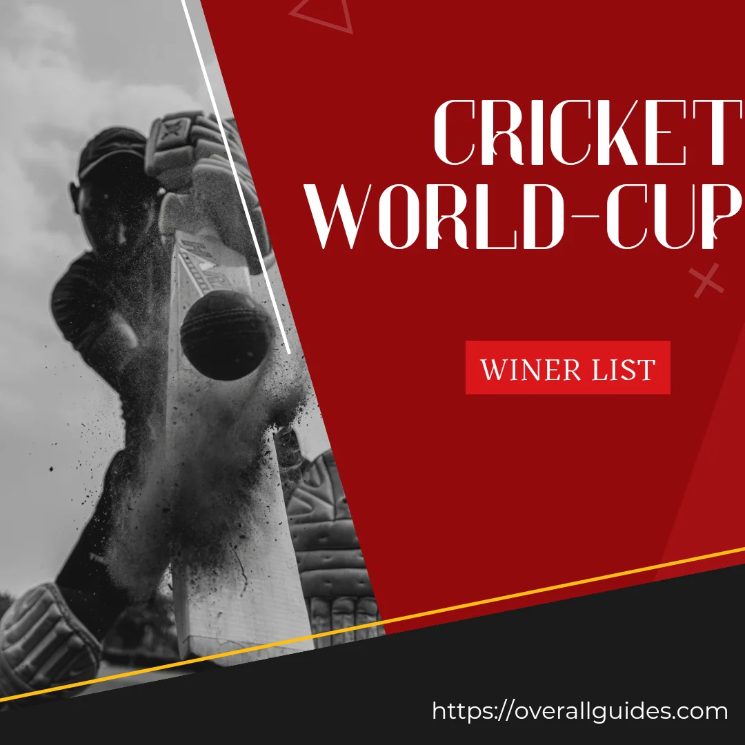ICC Cricket World Cup Winners Overall Guides